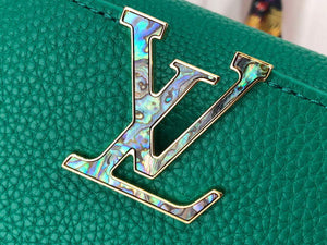 LV M56071 Louis Vuitton Capucines Mini Handbag Green - Default Title - View 5