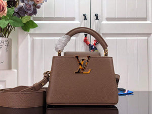 LV M56071 Louis Vuitton Capucines Mini Handbag Light brown - Default Title - View 1