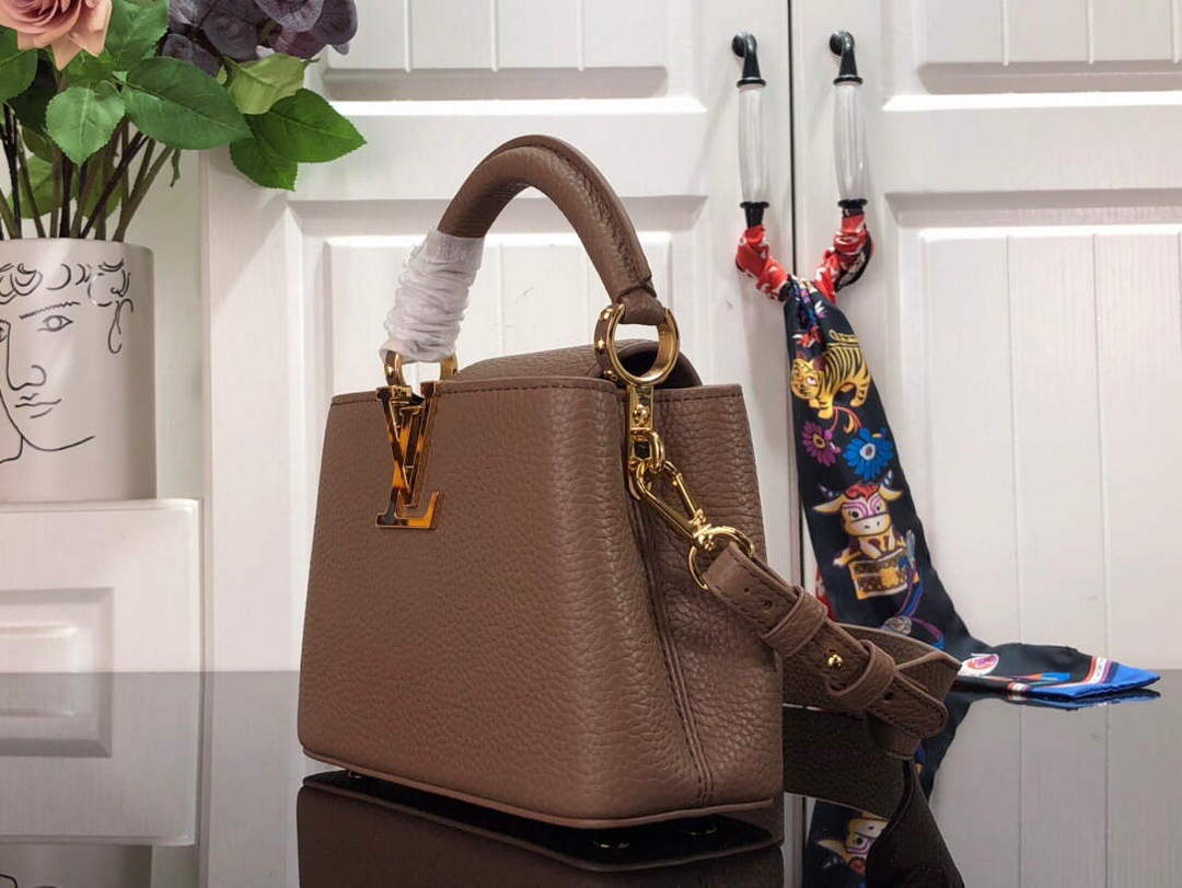 LV M56071 Louis Vuitton Capucines Mini Handbag Light brown - Default Title - View 2