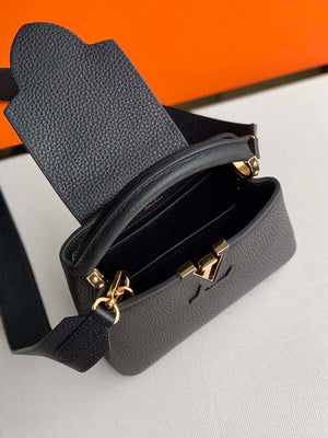 LV M56071 Louis Vuitton Capucines mini Leather Bag Black - Default Title - View 5