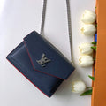 LV M56137 Louis Vuitton Mylockme Chain Bag Navy Blue - Default Title - View 1