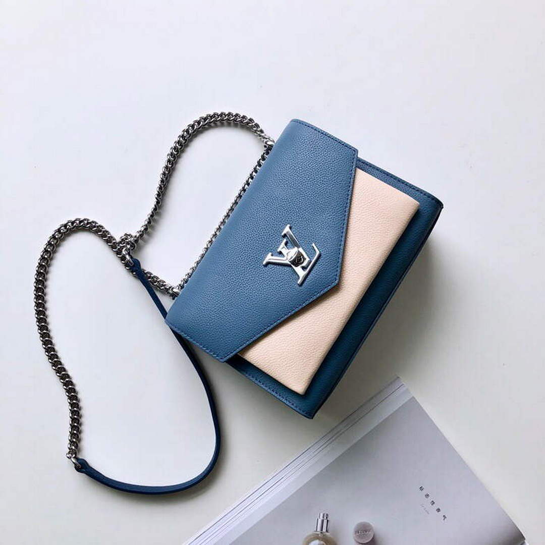 LV M56137 Louis Vuitton Mylockme Chain Bag Blue - Default Title - View 2