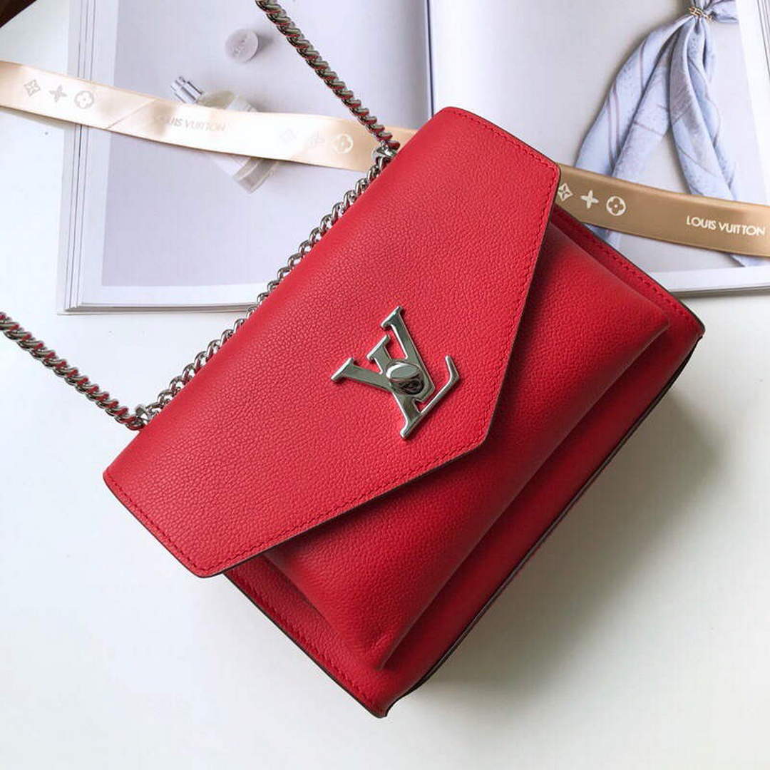 LV M56137 Louis Vuitton Mylockme Chain Bag Red - Default Title - View 2