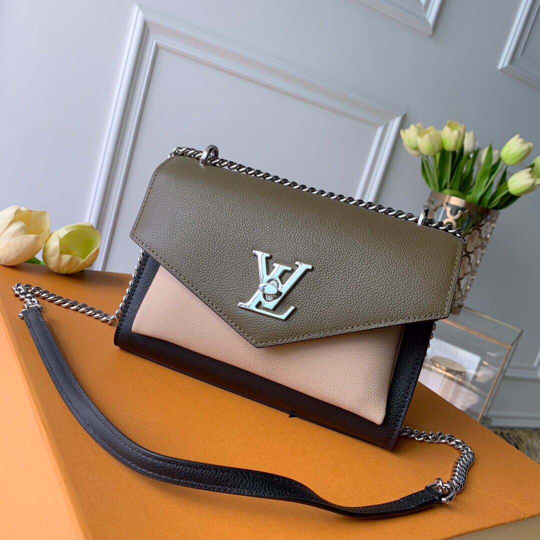 LV M56137 Louis Vuitton Mylockme Chain Bag dark green - Default Title - View 1