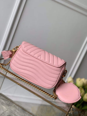 LV M56468 Louis Vuitton New Wave Multi-Pochette Leather M56461 Pink - Default Title - View 2