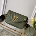LV M56471 Louis Vuitton New Wave Multi-Pochette Leather M56461 Green - Default Title - View 1