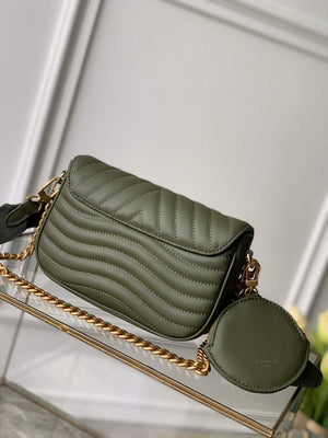LV M56471 Louis Vuitton New Wave Multi-Pochette Leather M56461 Green - Default Title - View 2