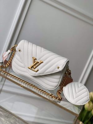 LV M56466 Louis Vuitton New Wave Multi-Pochette Leather M56461 White - Default Title - View 1