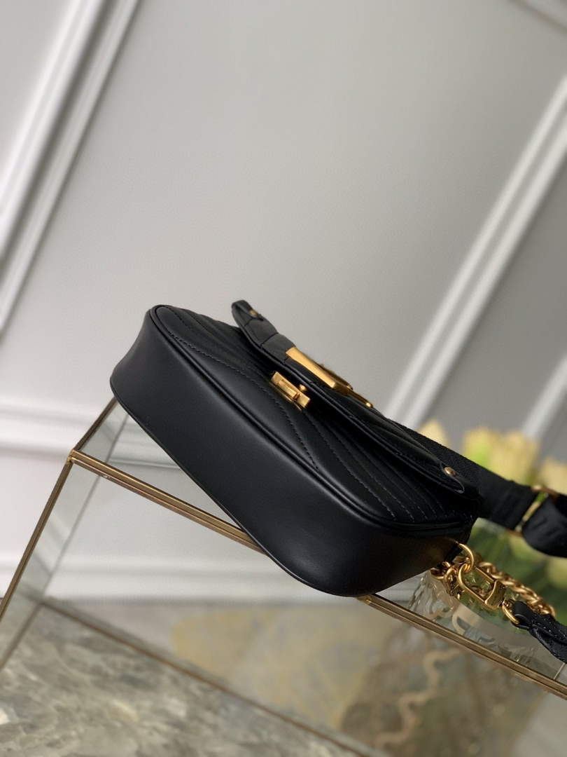 LV M56461 Louis Vuitton New Wave Multi-Pochette Leather M58941 Black - Default Title - View 5
