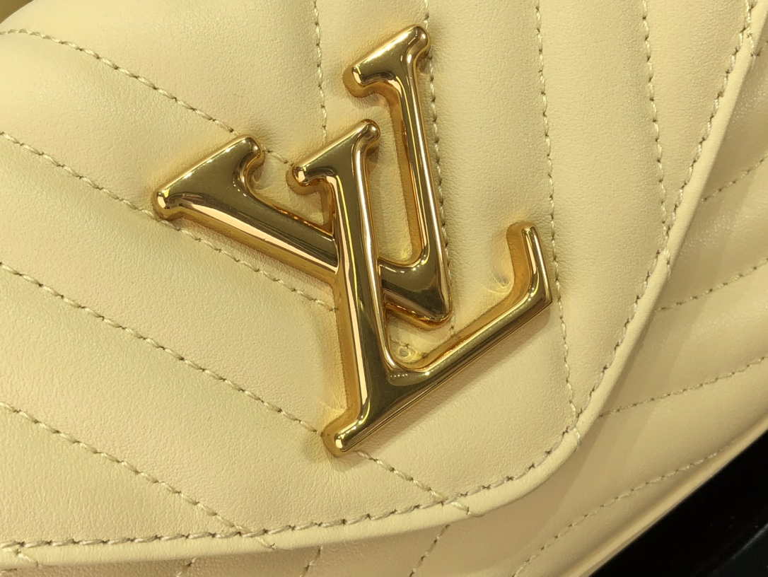 LV M56466 Louis Vuitton New Wave Multi-Pochette Leather M56467 Light Yellow - Default Title - View 8