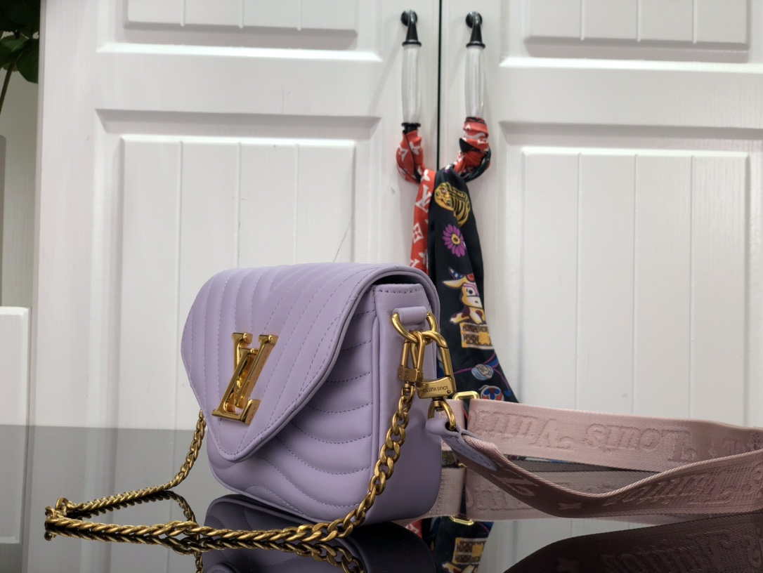 LV M56466 Louis Vuitton New Wave Multi-Pochette Leather M56461 Purple - Default Title - View 2