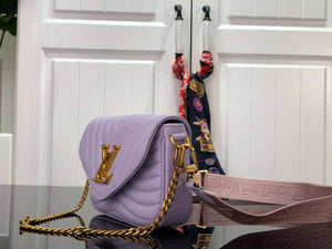 LV M56466 Louis Vuitton New Wave Multi-Pochette Leather M56461 Purple - Default Title - View 2