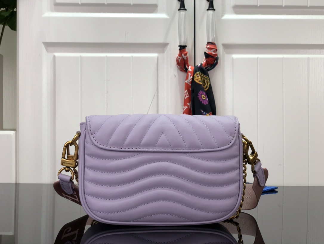 LV M56466 Louis Vuitton New Wave Multi-Pochette Leather M56461 Purple - Default Title - View 3