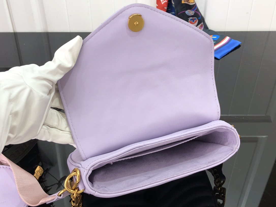 LV M56466 Louis Vuitton New Wave Multi-Pochette Leather M56461 Purple - Default Title - View 7