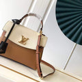 LV M56645 Louis Vuitton Lockme Ever BB Handbag M56321 Caramel Brown