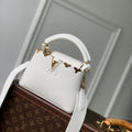 LV M56669 Louis Vuitton Capucines Mini Handbag White