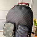 LV M56853 Louis Vuitton Backpack Shoulders Tote Bag Damier Graphite Black - Voguebags