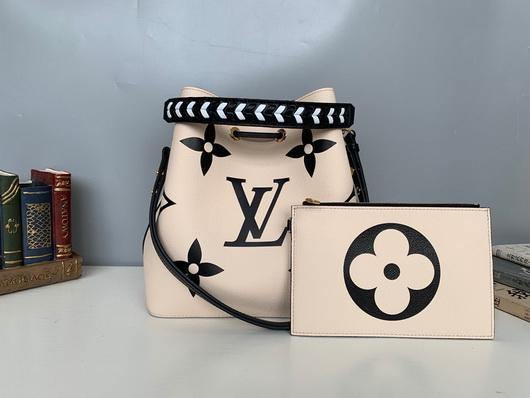 LV M56889 Louis Vuitton LV CRAFTY N¨¦ONO¨¦ MM M56888 Bag Cream - luxibagsmall