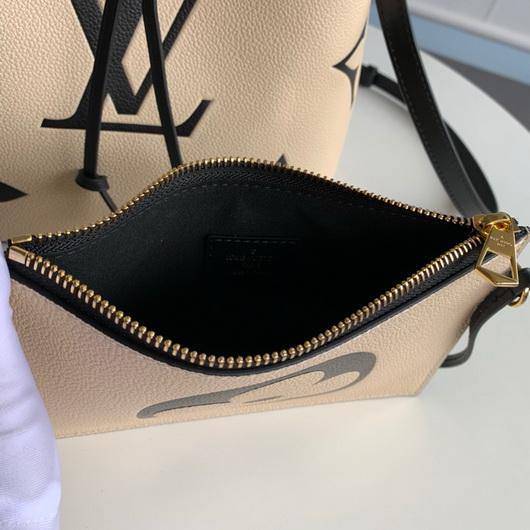 LV M56889 Louis Vuitton LV CRAFTY N¨¦ONO¨¦ MM M56888 Bag Cream - luxibagsmall