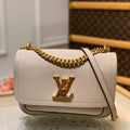 LV M57072 Louis Vuitton M57067 Lockme Chain PM Shoulder Bags in Greige