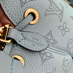 LV M57070 Louis Vuitton Bella Bucket Bag Mahina leather Sky blue - Default Title - View 6