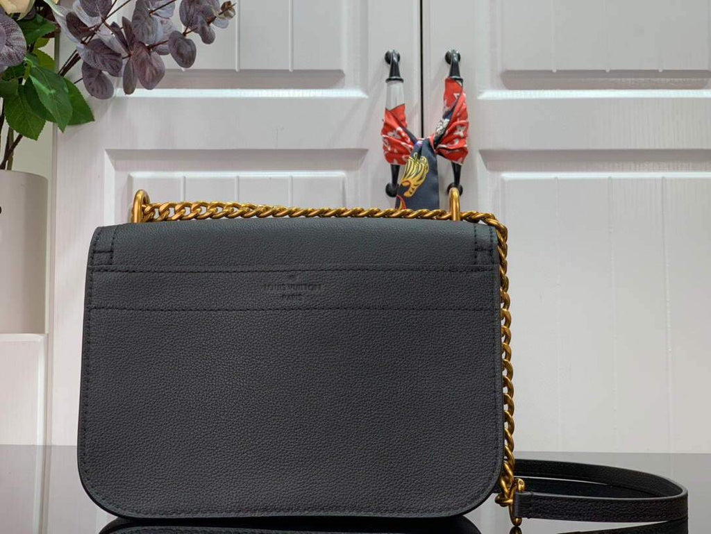 LV M57073 Louis Vuitton M57071 Lockme Chain Bag Black