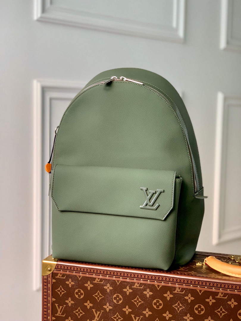 LV M57079 Louis Vuitton Backpack Lv Aerogram Green - Default Title - View 1