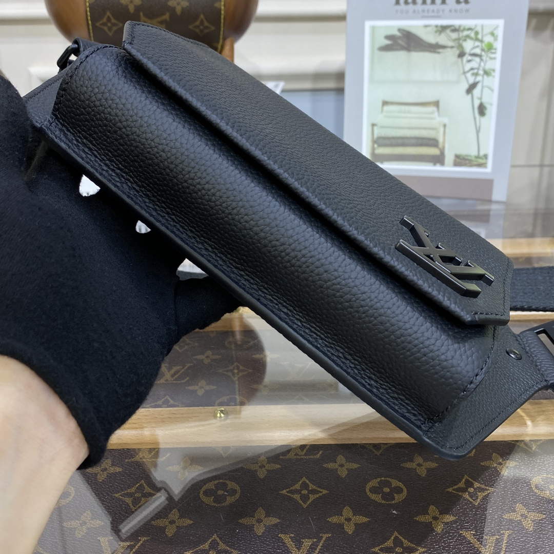 LV M57081 Louis Vuitton Takeoff Slingbag Black - Default Title - View 4