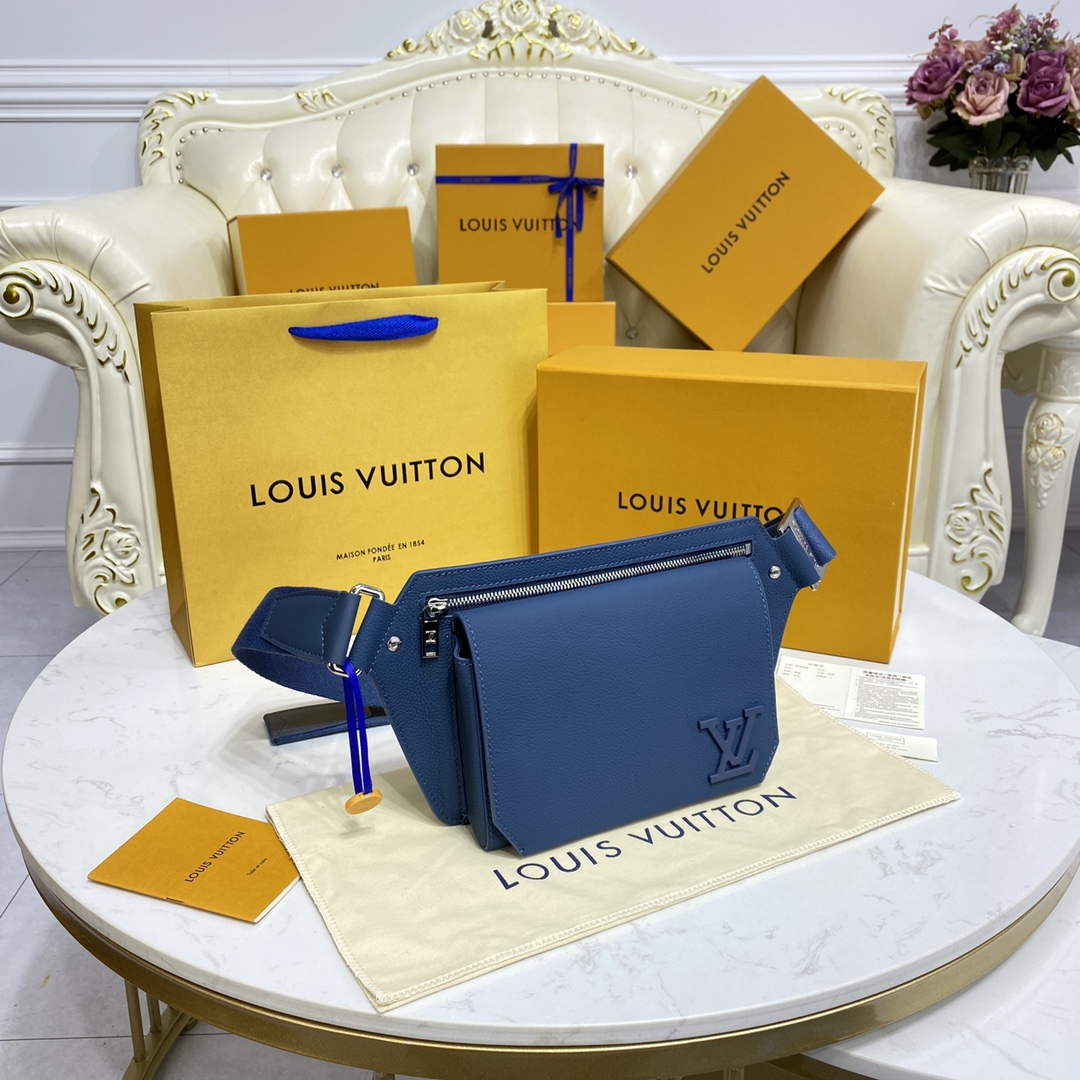 LV M57081 Louis Vuitton Takeoff Slingbag Navy blue - Default Title - View 2