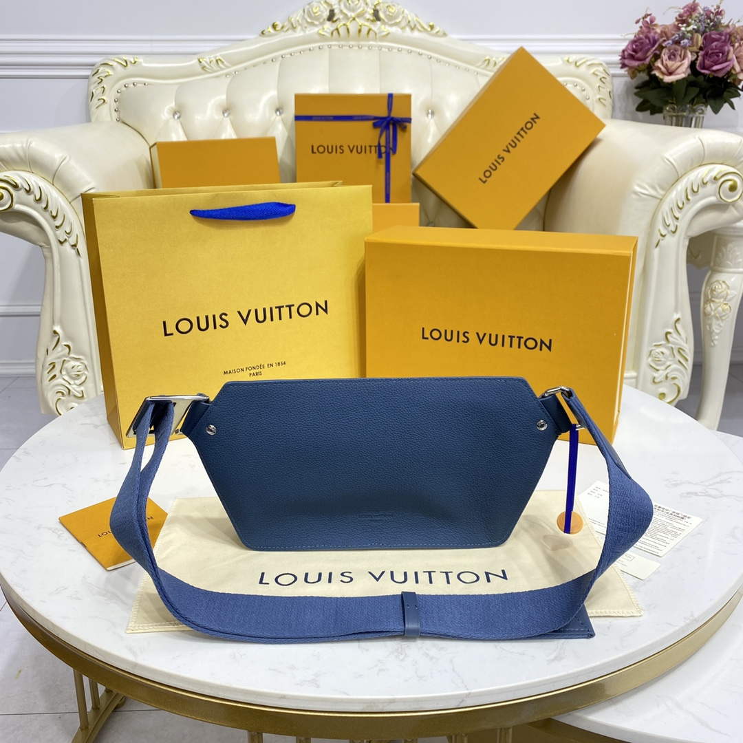 LV M57081 Louis Vuitton Takeoff Slingbag Navy blue - Default Title - View 3