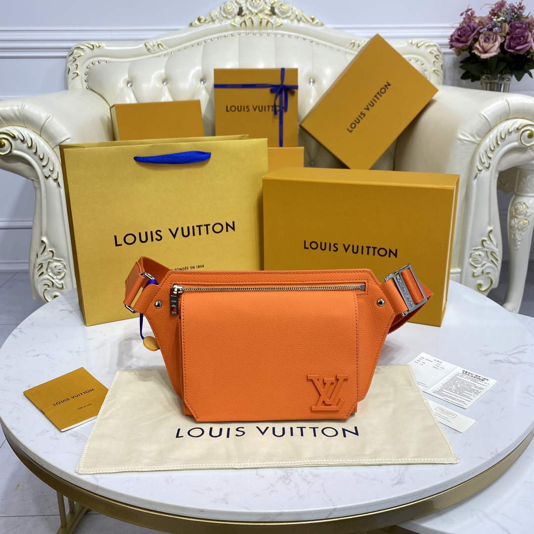 LV M57081 Louis Vuitton Takeoff Slingbag Orange - Default Title - View 1