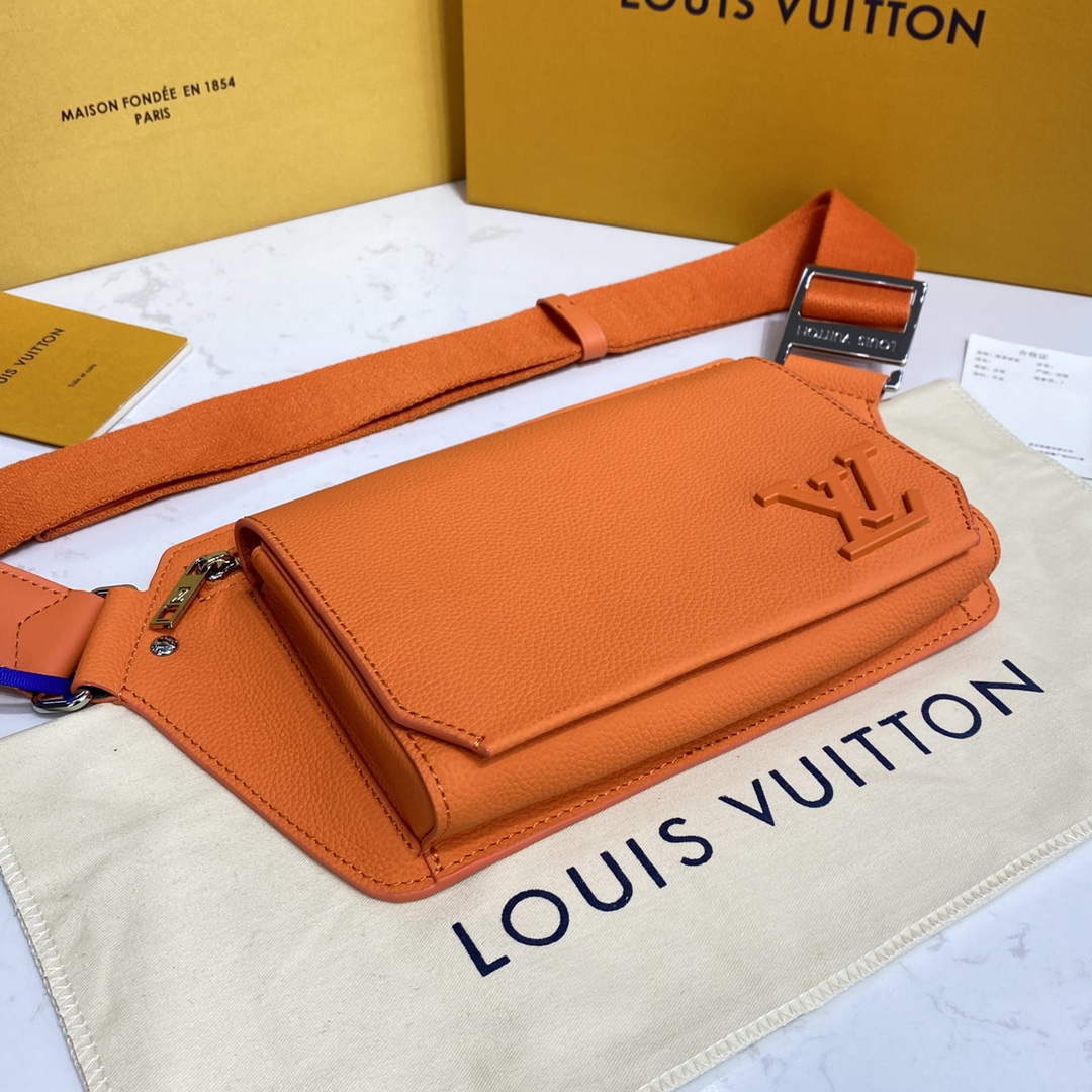 LV M57081 Louis Vuitton Takeoff Slingbag Orange - Default Title - View 4