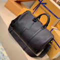 LV M57088 Louis Vuitton Keepall Bandouliere 42 Keepall Bandouli¨¨re LV Aerogram Black - Default Title - View 1