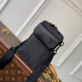 LV M57089 Louis Vuitton Phone Pouch Black - Default Title - View 1