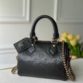 LV M57111 Louis Vuitton Speedy BB Monogram Black - luxibagsmall