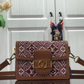 LV M57172 Louis Vuitton Since 1854 Dauphine Mini Monogram Jacquard Red - luxibagsmall