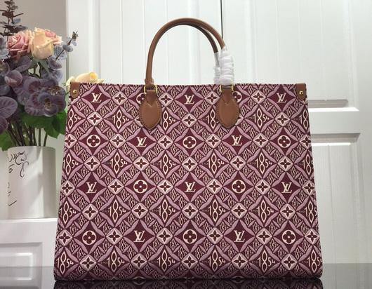 LV M57185 Louis Vuitton M57207  Since 1854 Onthego Gm Monogram Jacquard Red - luxibagsmall