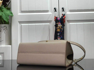 LV M57214 Louis Vuitton Twist one Handle PM Taurillon Leather Beige - luxibagsmall