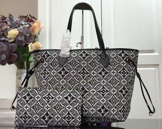LV M57230 Louis Vuitton since 1854 Neverfull MM Shopping M57273 Bag Gray - Voguebags