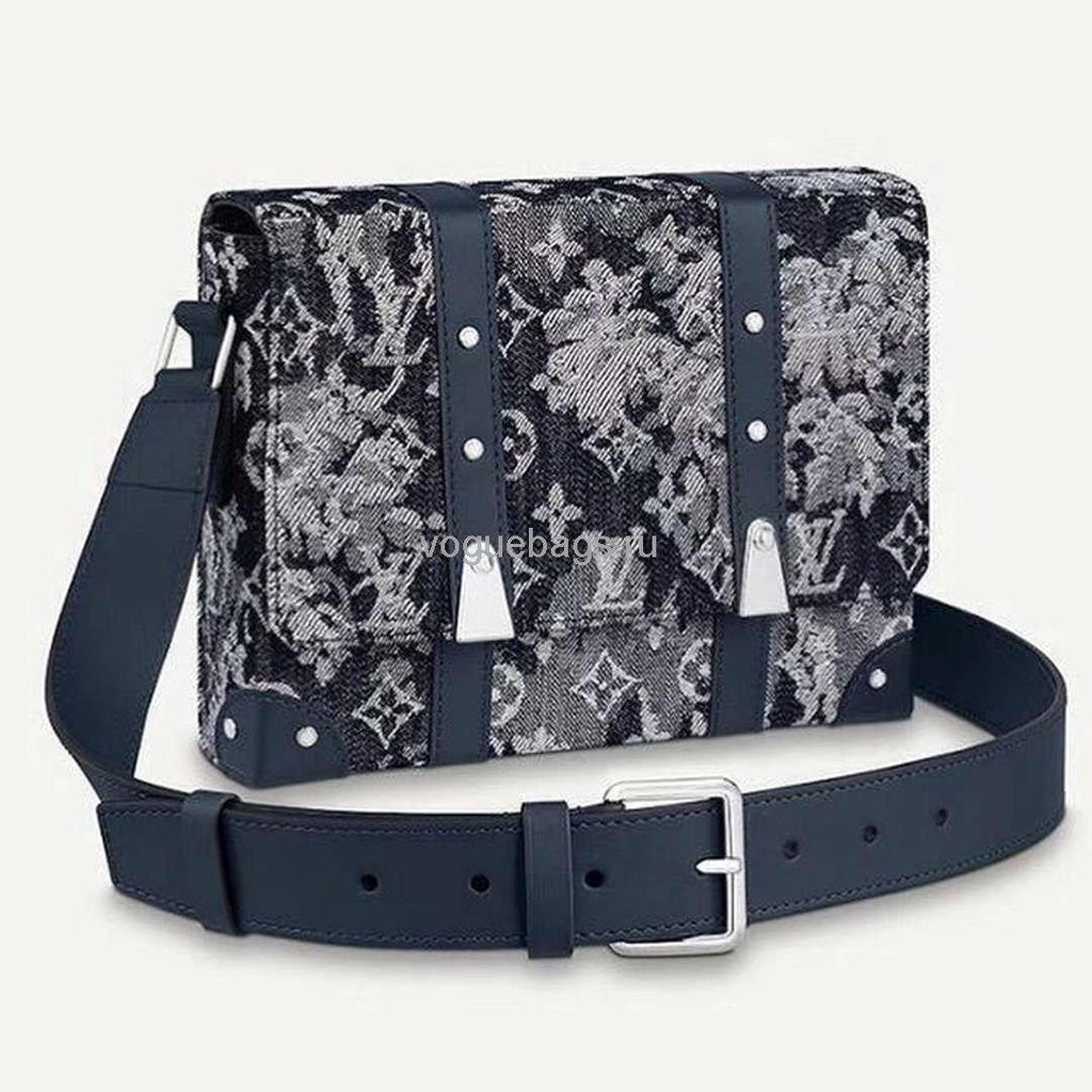 LV M57282 Louis Vuitton Trunk Messenger Monogram Tapestry Bag - Voguebags