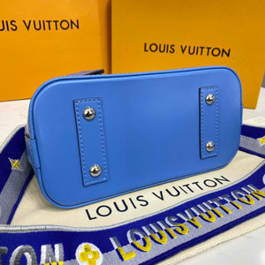 LV M57426 Louis Vuitton Alma BB Epi Handbag Blue - Default Title - View 4