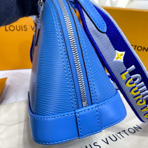 LV M57426 Louis Vuitton Alma BB Epi Handbag Blue - Default Title - View 5