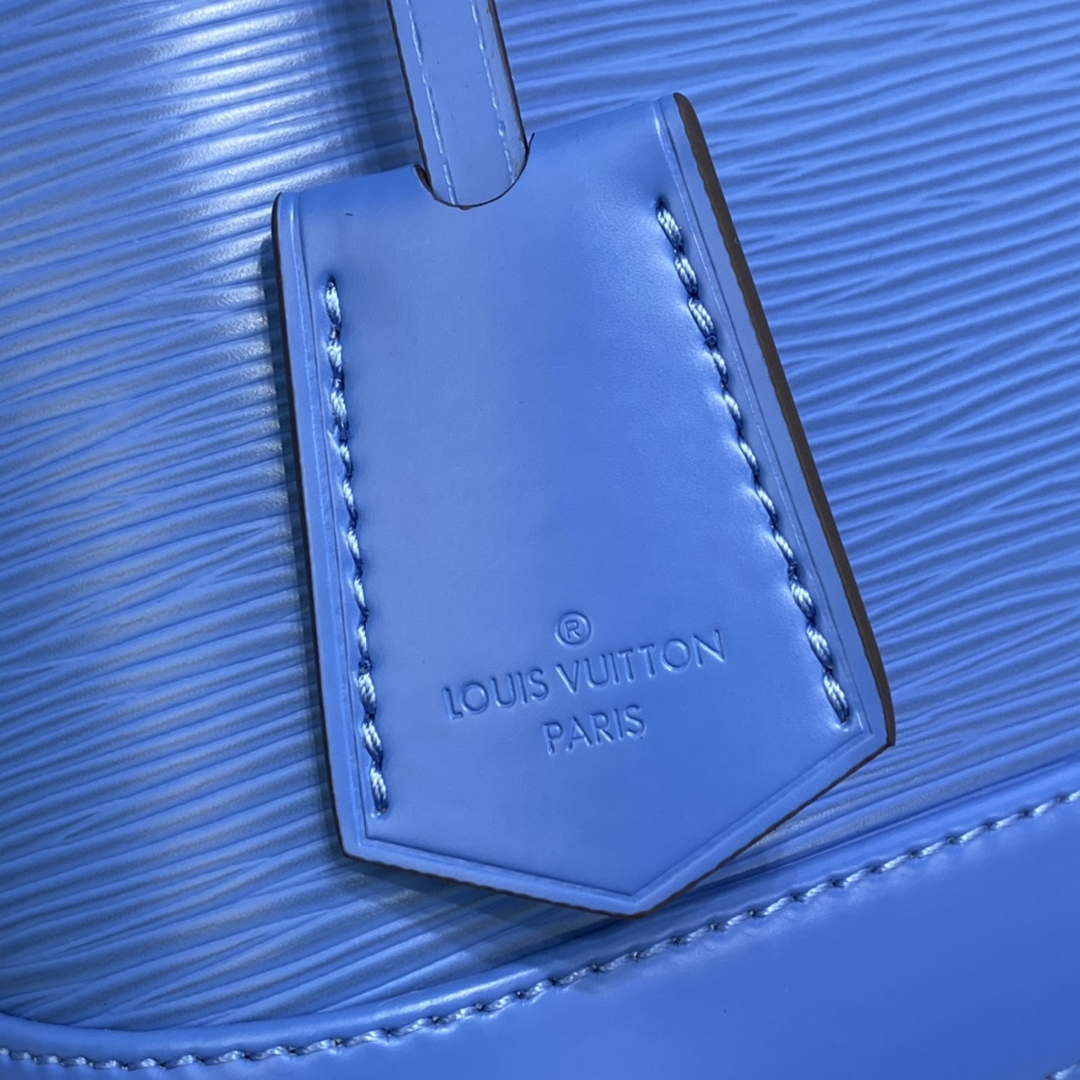 LV M57426 Louis Vuitton Alma BB Epi Handbag Blue - Default Title - View 8