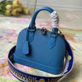 LV M57426 Louis Vuitton Alma BB Handbag Blue