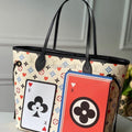 LV M57462 Designer Louis Vuitton Game On Neverfull Mm On Monogram White - Voguebags