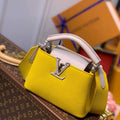 LV M57521 Louis Vuitton Capucines Mini M57520 Bag Yellow Beige - luxibagsmall