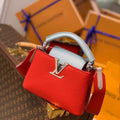 LV M57520 Louis Vuitton Capucines Mini M57521 Bag Red Blue - luxibagsmall