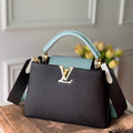 LV M57523 Louis Vuitton Capucines BB Handbag Black and Blue - Default Title - View 1