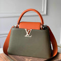 LV M57523 Louis Vuitton Capucines MM Bag Green