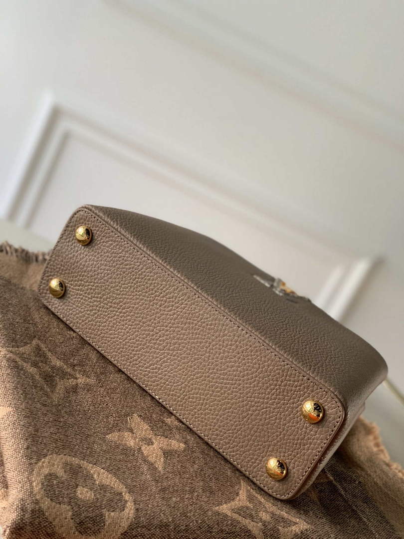 LV M57539 Louis Vuitton Capucines BB Handbag Grey and Pink - Default Title - View 4